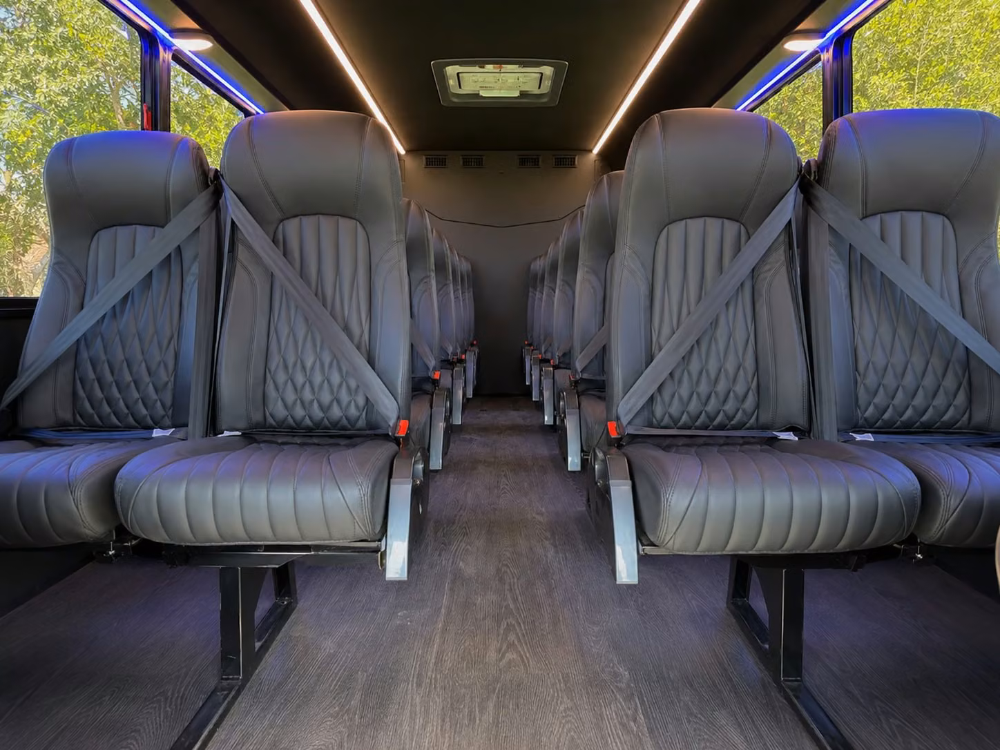 15 passenger minibus inside