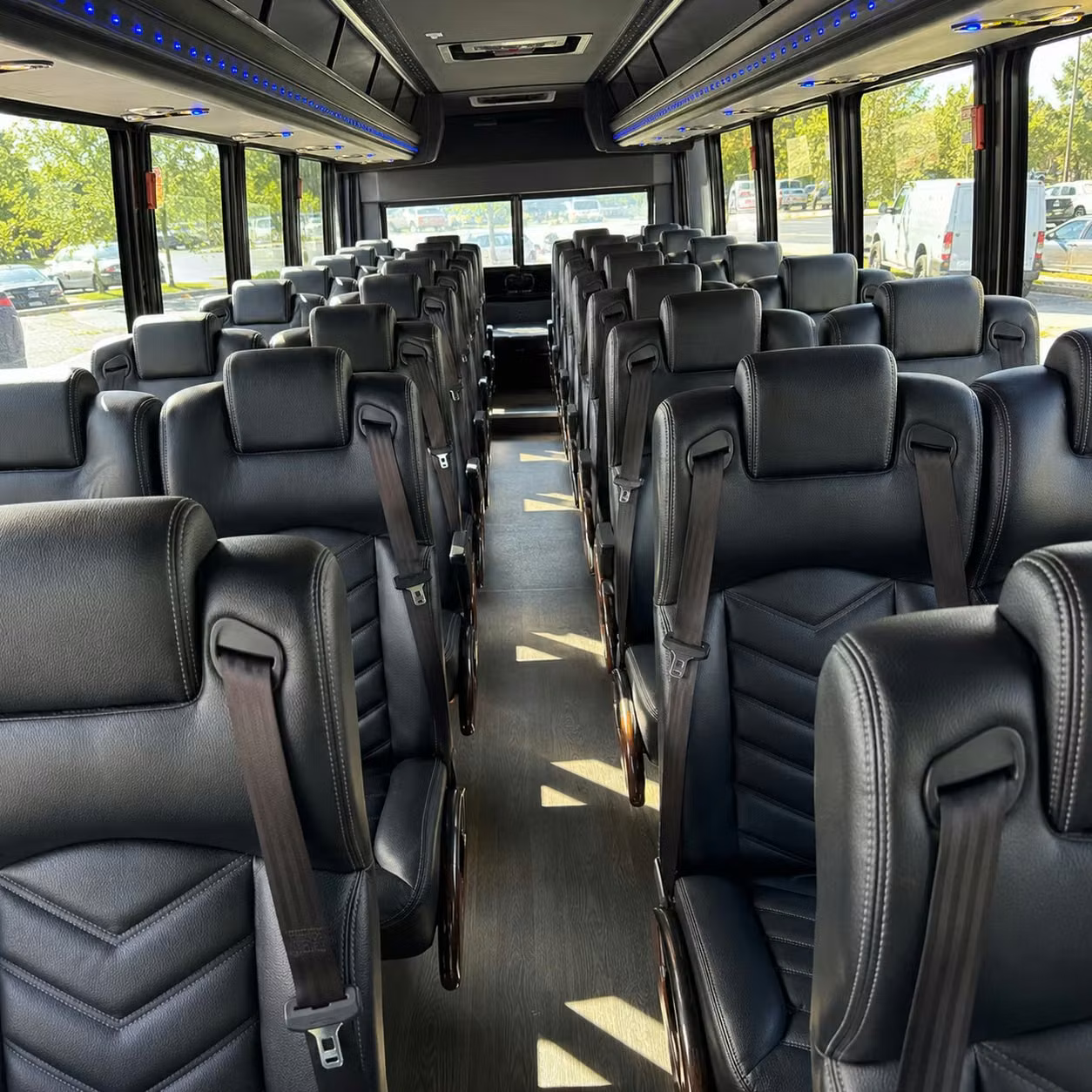 28 passenger minibus inside