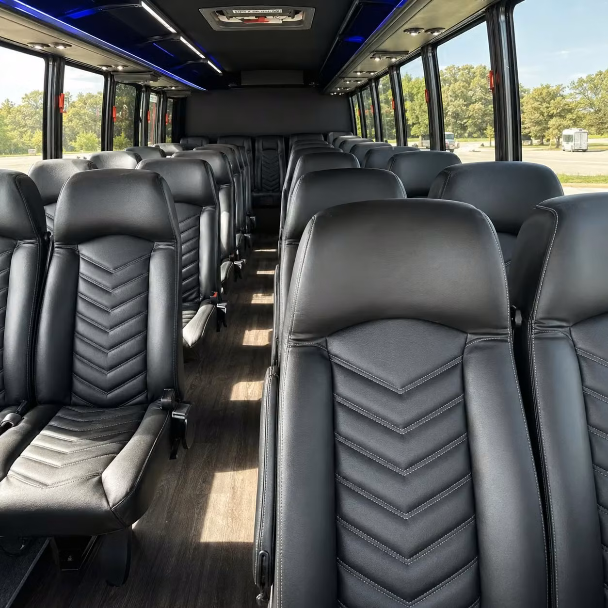 28 passenger minibus interior