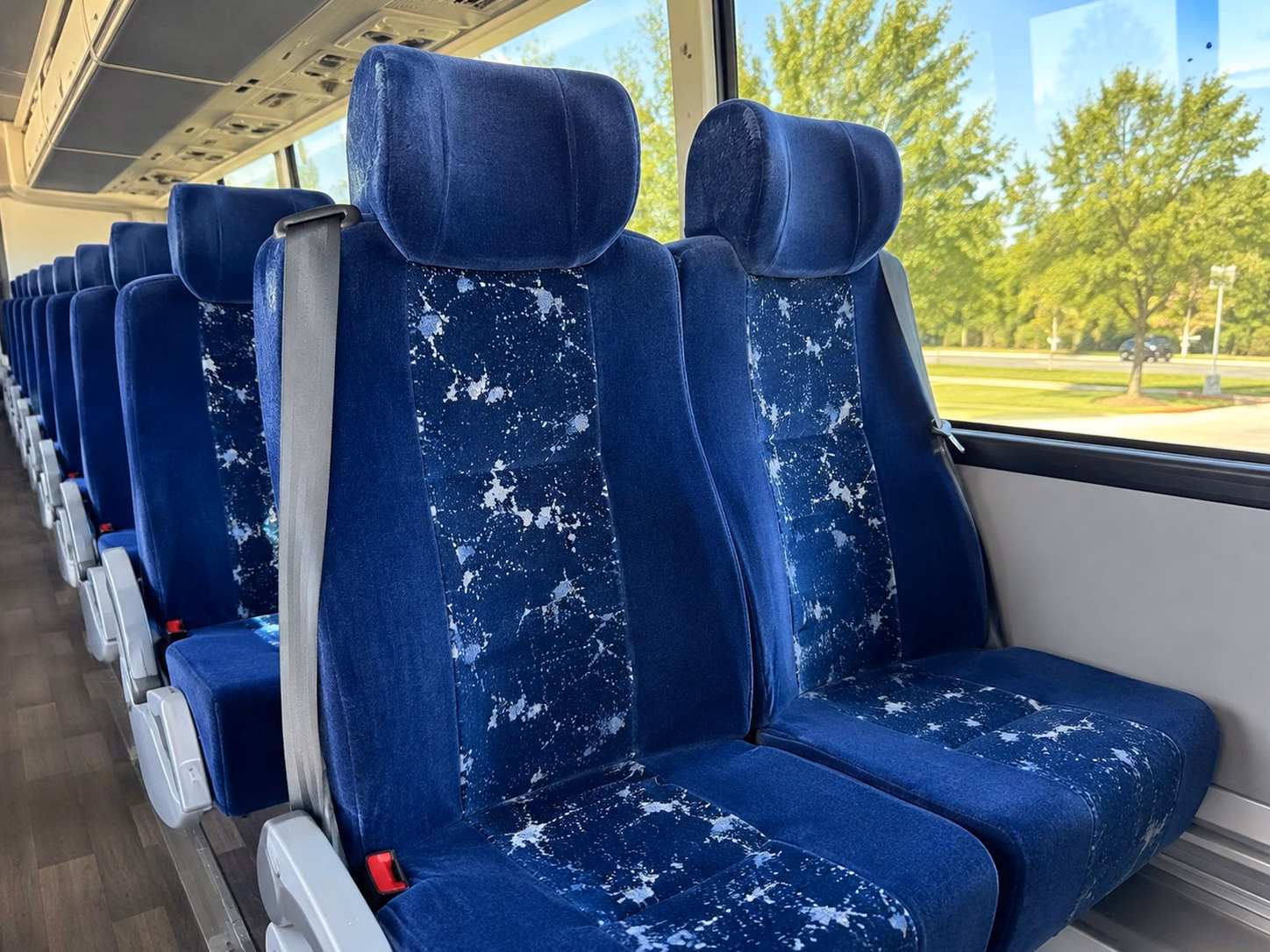 durham charter bus interior