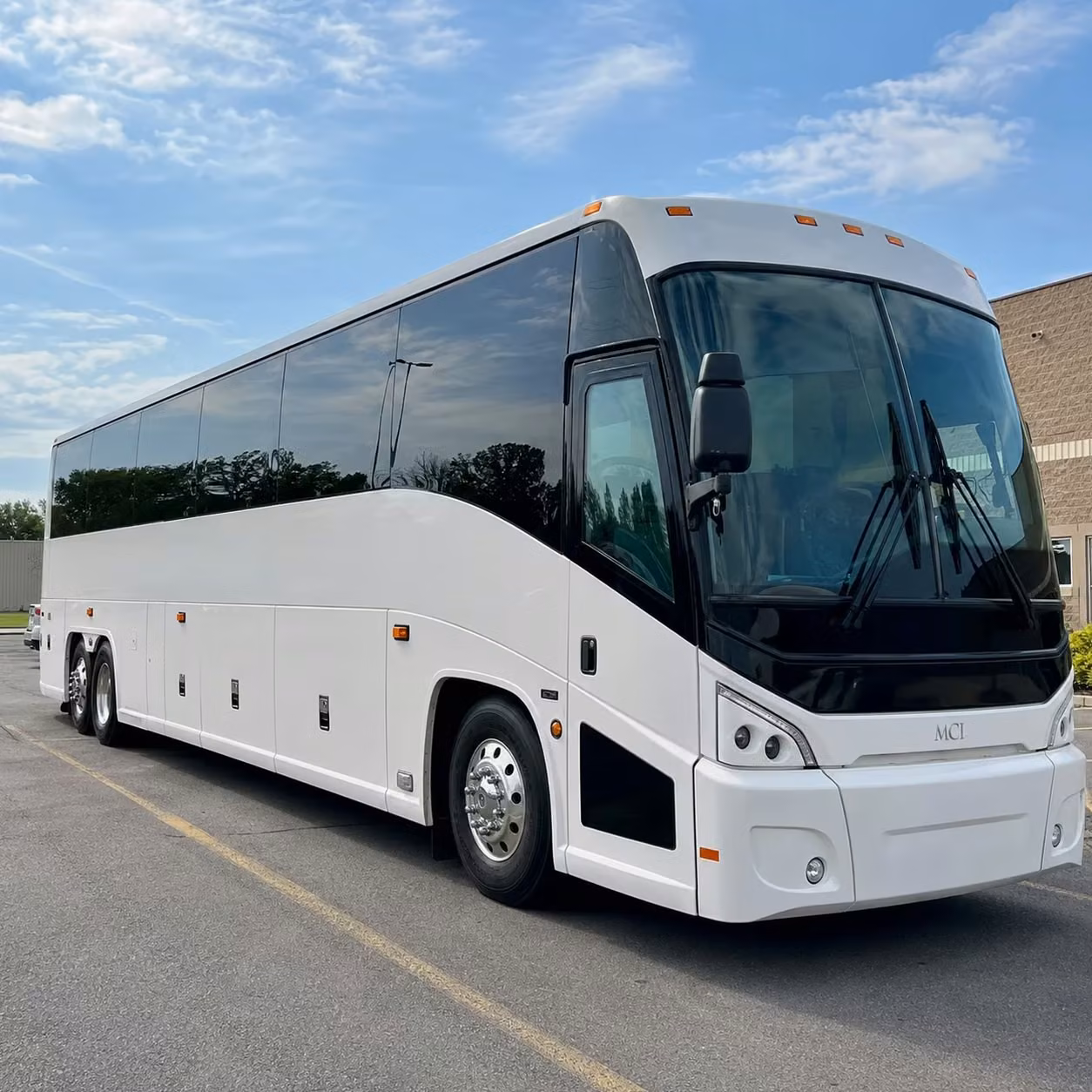 durham charter bus rental exterior
